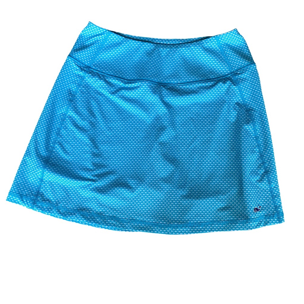 NWT Vineyard Vines Vibrant Blue A-Line Skort w/ Little Whale Pattern